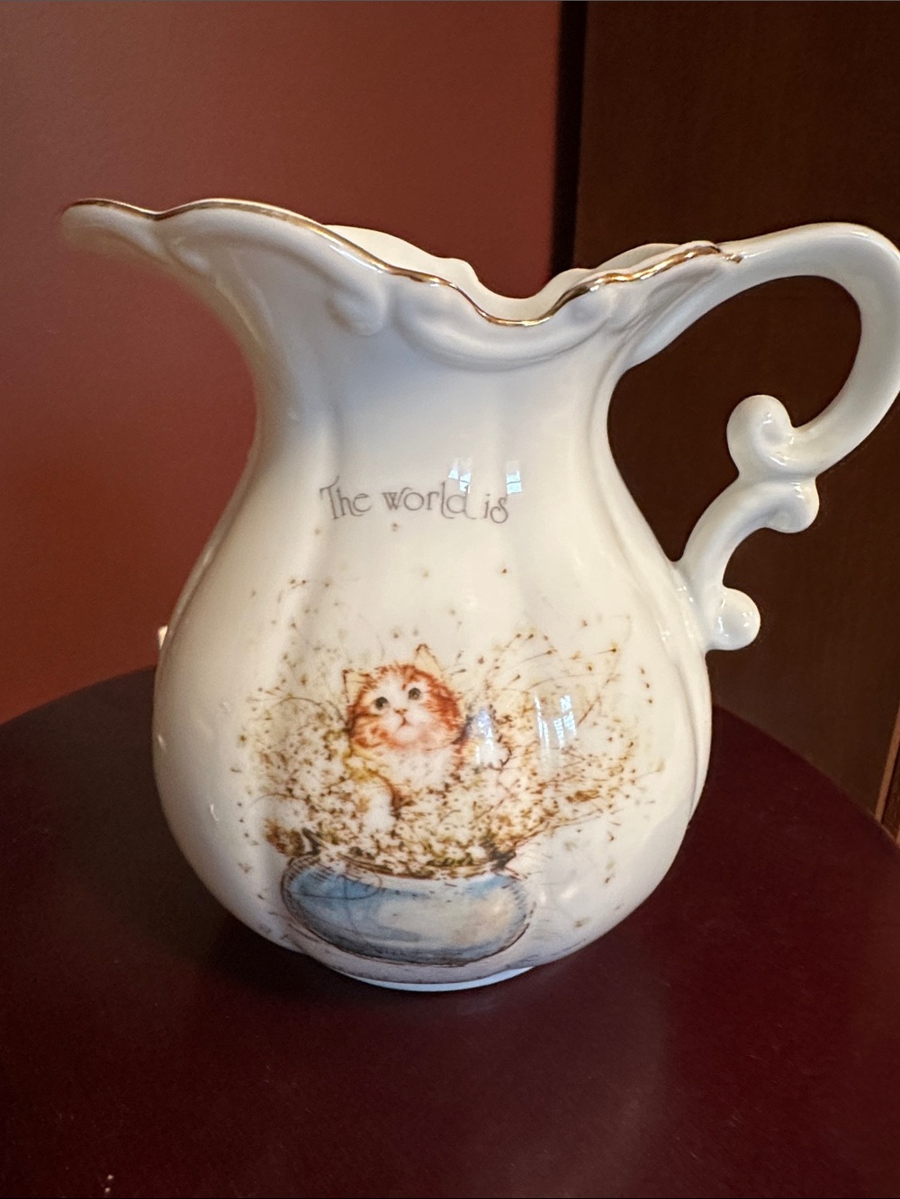 Vintage Holly Hobbie Decorative Ceramic Pitcher
